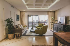 Bel appartement design au cœur de Gueliz avec jolie terrasse